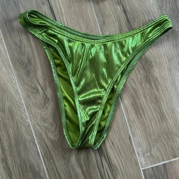 ASOS South Beach Green Metallic Bikini - Picture 5 of 8